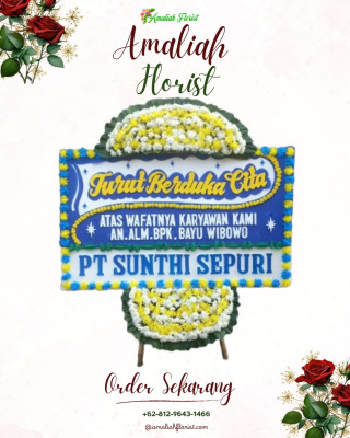Papan Bunga Duka di Lebo